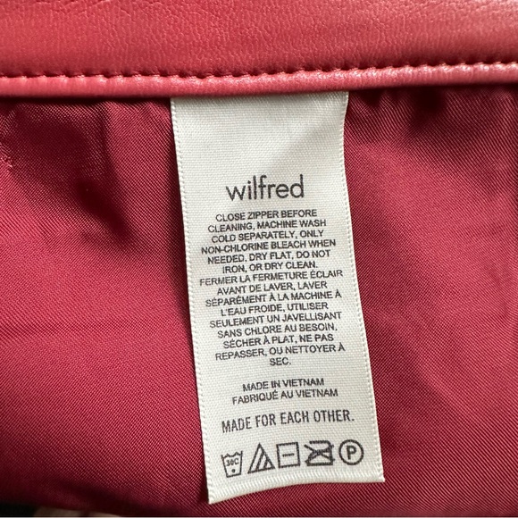 Sz 16 Aritzia WILFRED Melina Vegan Leather Pants, EUC - Picture 3 of 6